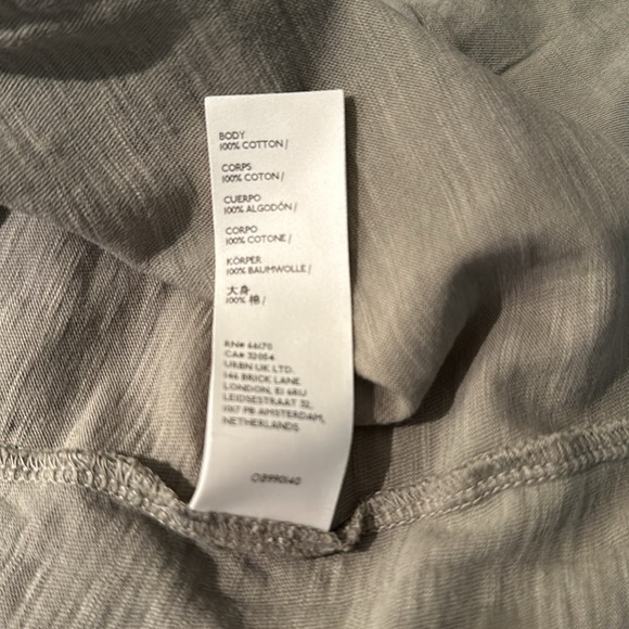 Free People We The Free Arden Long Sleeve Shirt Washed Army NWOT Size Large - Picture 8 of 8